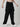 Women Solid Black Relaxed Fit Denim Cargo Jeans