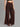 Women Rust Tinted Sustainable Wide-Leg Cargo Jeans