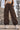 Women Solid Dark Brown Parachute Fit Cargo Trousers