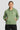 Women Olive Relax Fit Kangroo Pocket Graphic Printed Hoodie