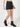 Women Charcoal Regular Fit Denim Shorts