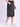 Women Charcoal A-Line Cargo Denim Skirt
