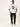 Men White Typography Print Oversize T Shirt