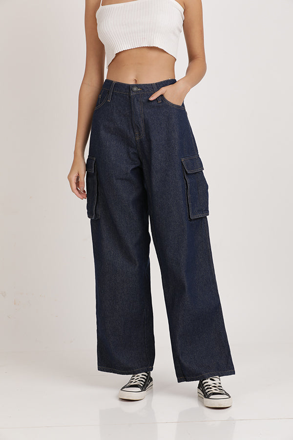 Women Relaxed Cargo Trousers