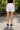 Women White Loose Fit Solid Casual Shorts