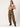 Women Coffee Liqueur Parachute Fit Solid Cargo Trousers