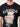 Men Black Cotton Lycra Graphic Print  Shirt