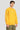 Men Crew Neck Drop Shoulder Graphic Printed Mustard Sweatshirt