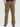 Men Brown Cargo Trousers with Zip Detail