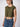 Women Olive Front Tie-up Top