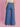 Women Blue Solid Super Wide Leg Denim Jeans