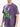 Men Purple Acid-Wash Graphic Regular Fit T-shirt
