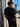 Men Navy Badged Oversized Half sleeves T-Shirt