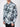 Men Blue and White Single Pocket Shirt