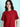 Women Red Oversized T-shirt