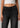 Women Black Relaxed Fit Jeans with Drawstring & Slit Detail