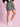 Women Crushed Nylon Cargo Skirt