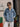 Unisex Mood Switch Oversized Denim Jacket with Swappable Graphic Patch