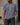Men Blue Acid wash Graphic Oversized T-shirt