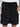 Men Black Crushed Nylon Baggy Fit Cargo Shorts