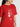 Women Oversize Red Floral Graphic Printed T-Shirt
