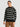 Men Black grey stripedand Structured sweater