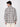 Men Off White and Grey Checked Single Pocket Shirt