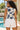Women Over Lap Blue White Checked Adjustable Top With Side Knot