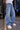 Men Blue Baggy fit Wide Leg Jeans with Embroidered Details