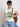 Men Off White Sleeveless Graphic Oversized T Shirt