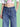 Women Dark Blue Baggy Fit Denim Jeans