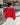 Women Red Solid Cropped Length Oversized Sweatshirt