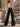 Women Black High Rise Straight fit Wide Leg Lace  Jeans