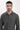 Men Grey Spread Collar Knitted Shirt