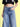 Women Wide Leg Jeans with Bow Applique