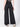 Women Black Washed Wide Leg Jeans