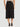 Women Black regular fit Skirt with Front Slit