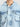 Men hooded washed oversize blue denim jacket