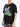 Men Black Graphic Oversized T-shirt