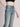 Women Light Blue Tinted Light Fade Bootcut Denim Jeans