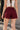 Women Maroon Textured Shorts with Side-snap Detailing
