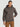 Men Relaxed Grey brushed fabric front zipper hoodie