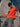 Men Orange Structured Knit Polo T Shirt