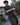 Men Navy Oversized Solid T-Shirt