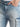 Men Relaxed Light Fade Denim Cargo Jeans