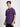 Men Purple Graphic Puff Print Oversized T-shirt