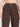 Women Brown Carrot Fit Contrast Stitch Cargo Trousers