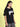 Women Black 'Hustler' Graphic Print Oversized T-shirt