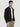 Men Relax fit Black Cotton lycra Denim jacket with front zipper