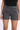 Women Dark Grey Pleated Stretchable Shorts
